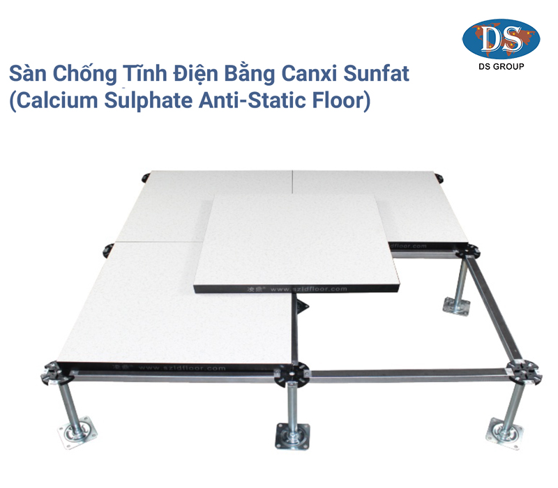 Sàn chống tĩnh điện bằng canxi sunfat